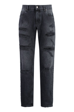 Jeans regular in cotone-0